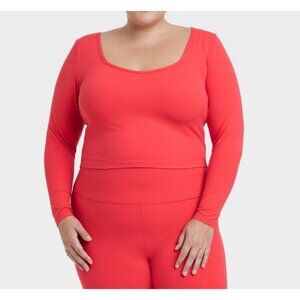 All In Motion - Women's Everyday Soft Long Sleeve Top - Red - XXL